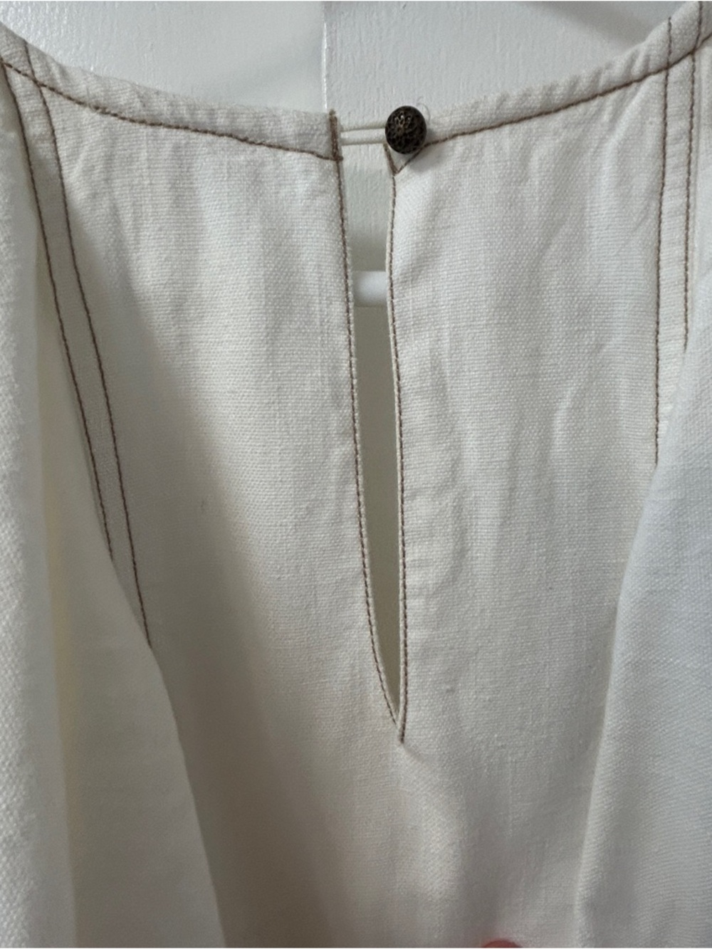 Pilcro Ruffle V-Neck Shift Dress Anthropologie size S (fits larger) - Picture 8 of 10